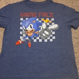 Sonic Editions Blue 'Game Face' Kids Tee